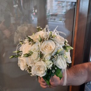 Buchet de mireasă cu pene