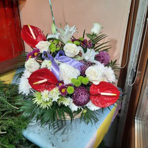 Cos cu anthurium